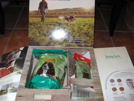 best dog blog, champion of my heart, innova dog food package 