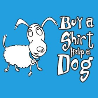 best dog blog, champion of my heart, buy a shirt help a dog logo