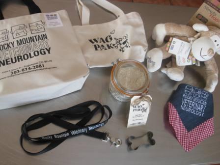 best dog blog, champion of my heart, veterinary schwag bag