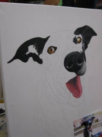 best dog blog, champion of my heart, Art on the Brix paint your pet night