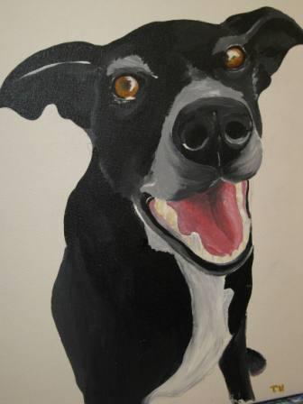 best dog blog, champion of my heart, Art on the Brix paint your pet night