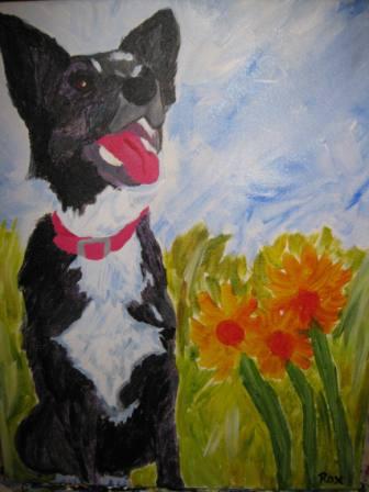 best dog blog, champion of my heart, Art on the Brix paint your pet night