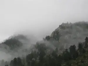 #jeffcoflood foggy mountain