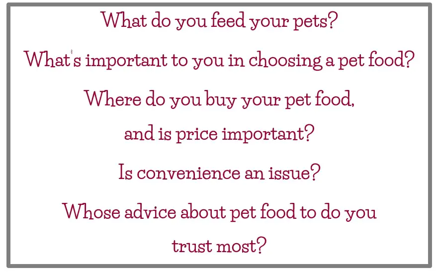 champion of my heart dog blog pet food survey questions