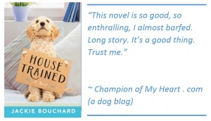 House Trained by Jackie Bouchard book review graphic