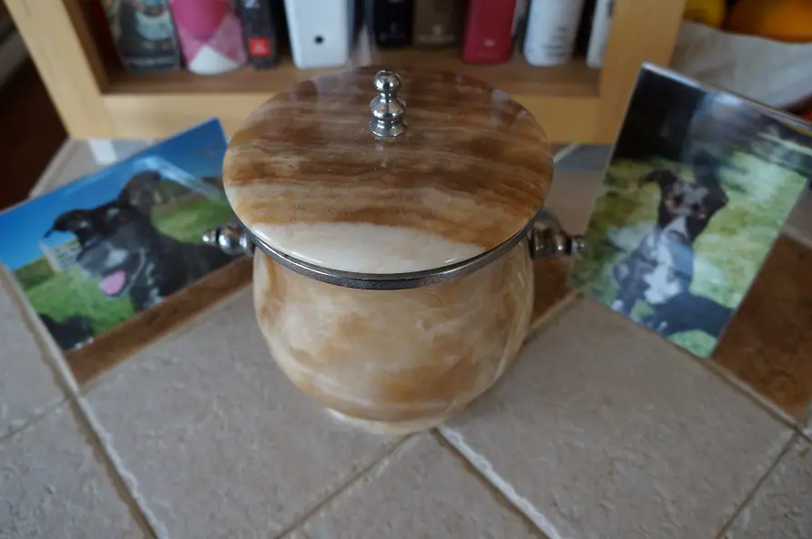 creative urn for dog ashes - stone ice bucket