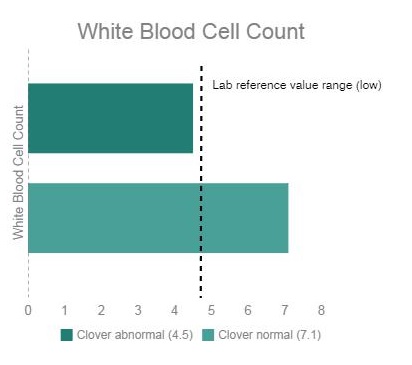 dog blood work results wbc