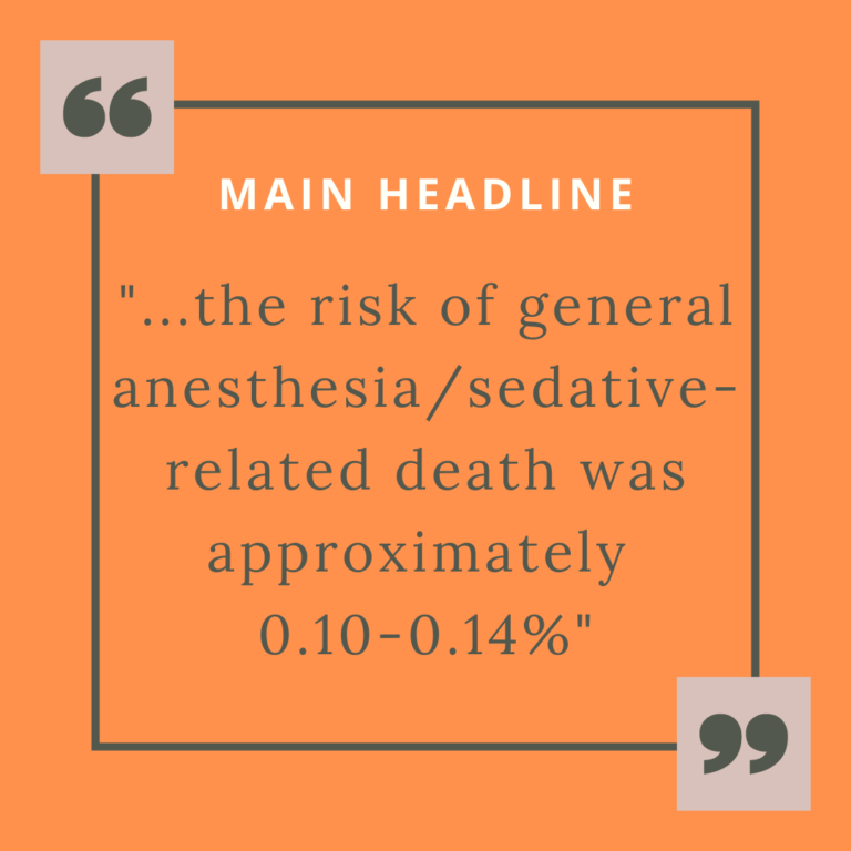 dog anesthesia risks