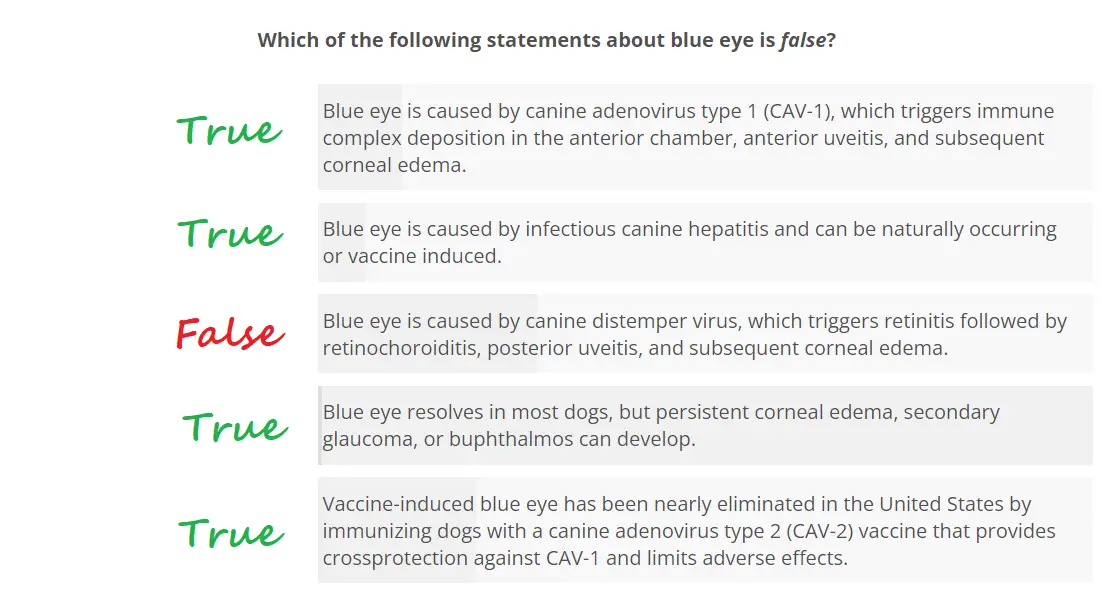 adverse vaccine reactions in dogs quiz answer to q6