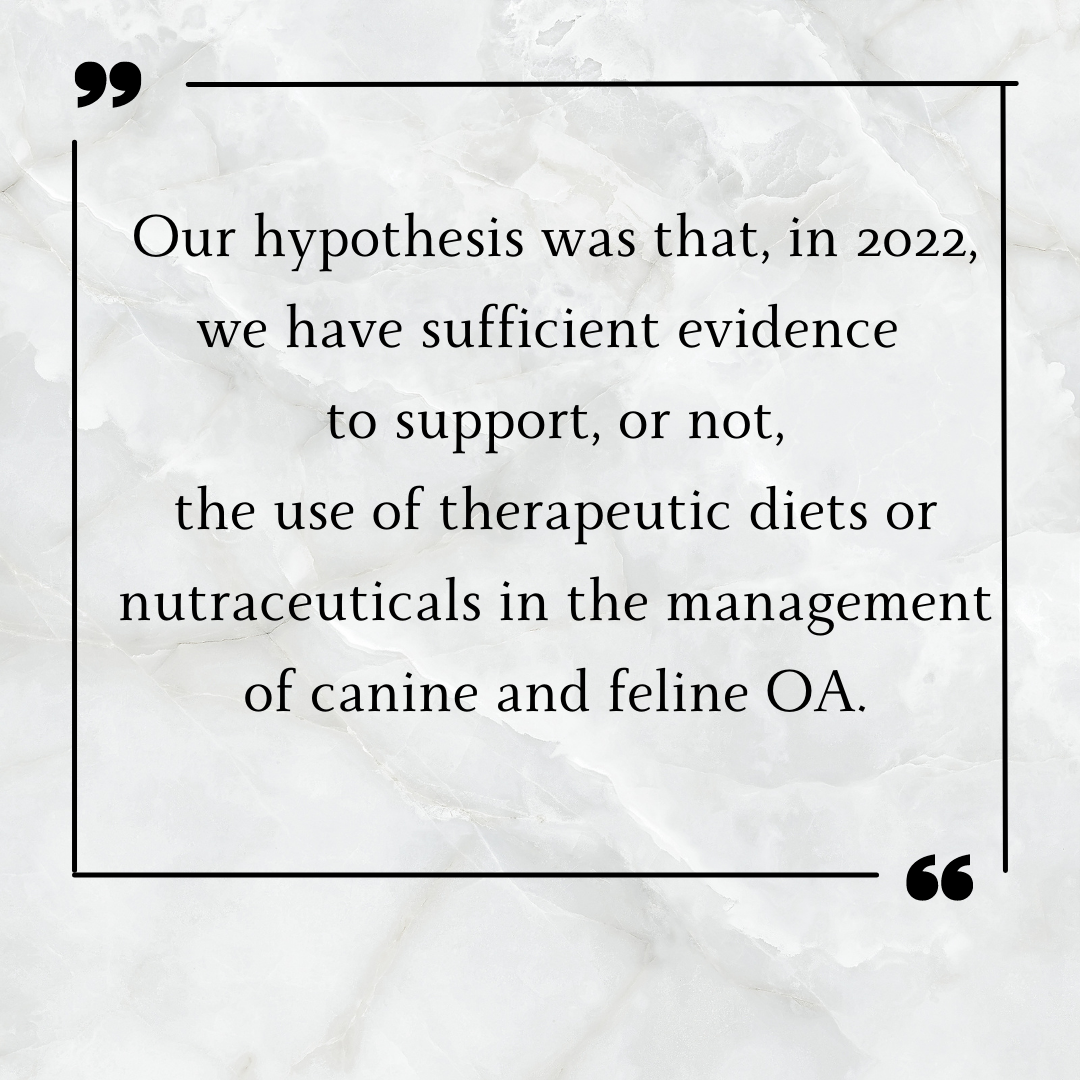 arthritis supplements for dogs paper hypothesis quote graphic