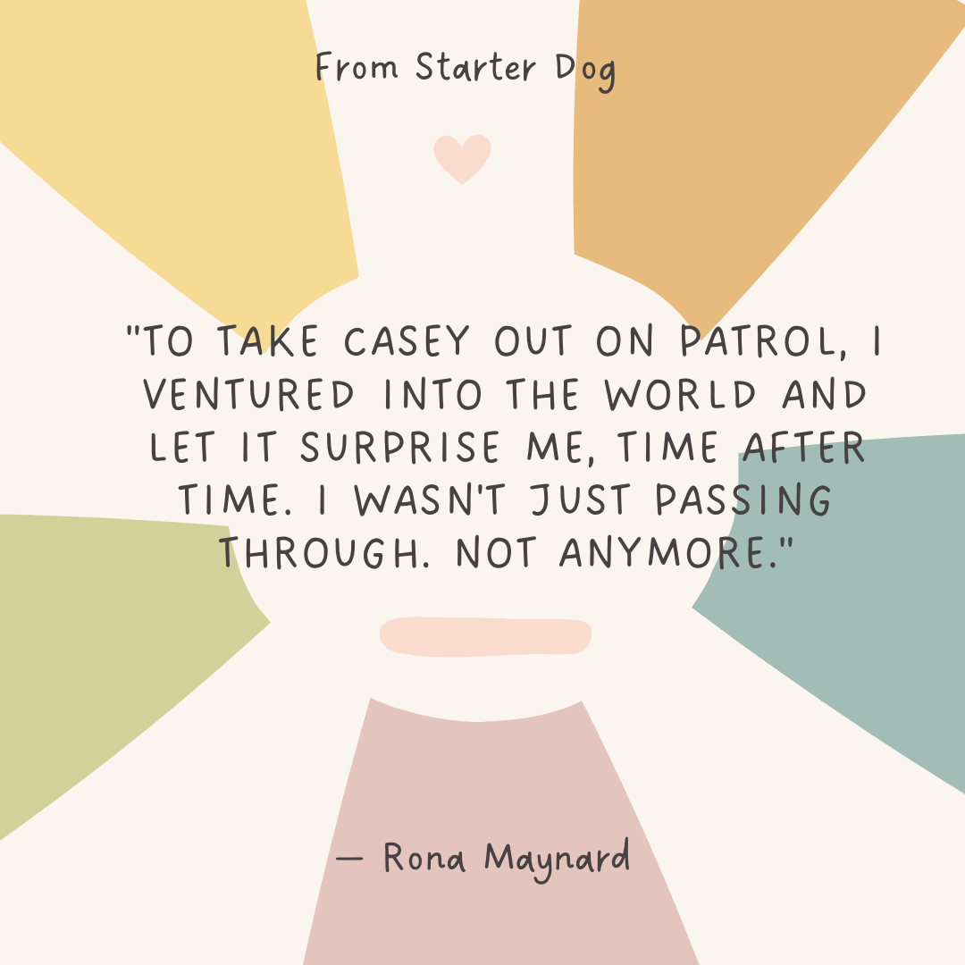 starter dog book review quote graphic