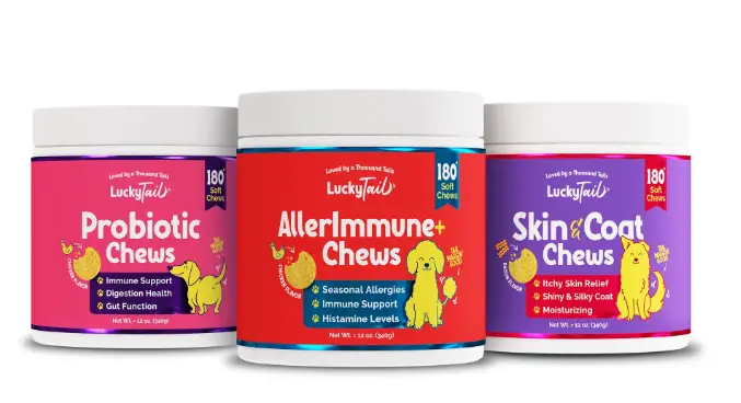luckytail dog supplement chews launch week sale
