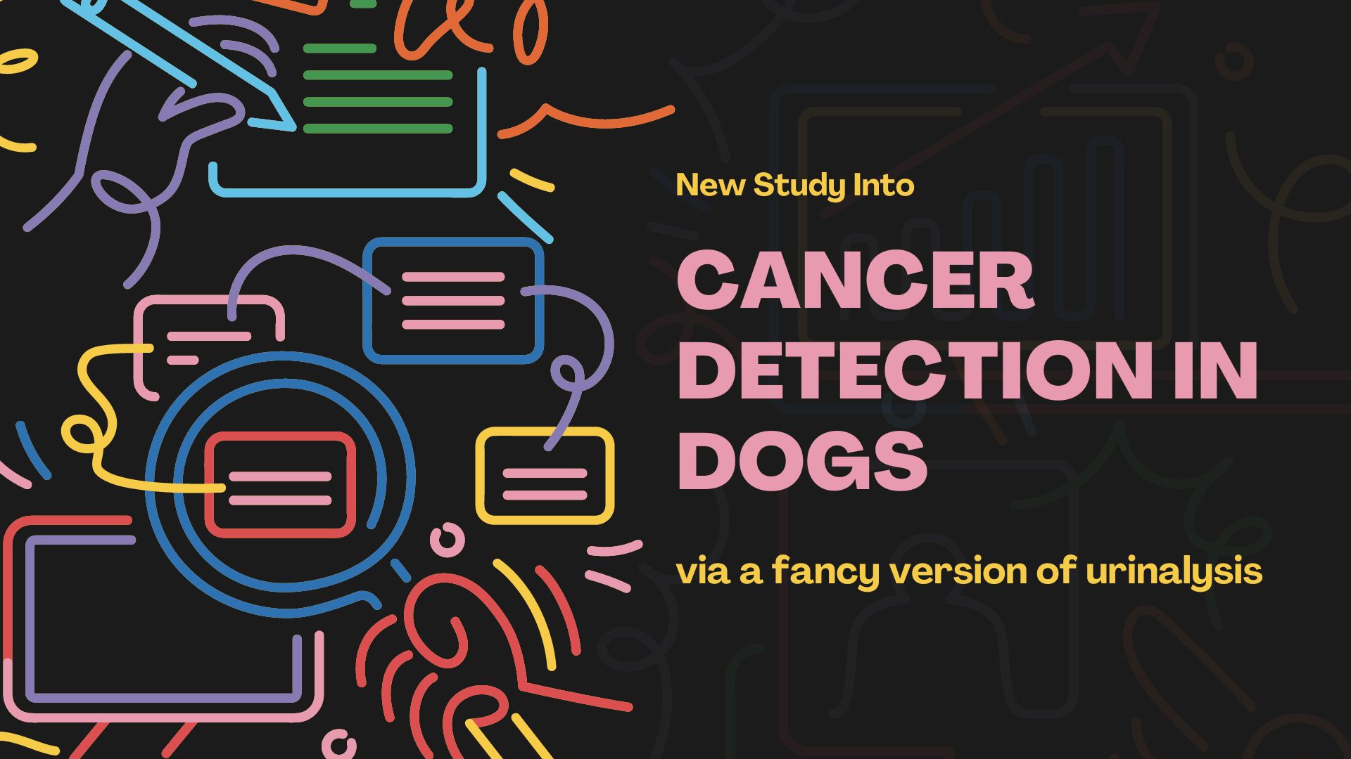 detecting dog cancers main graphic ... says new study into cancer detection in dogs, via a fancy version of urinalysis
