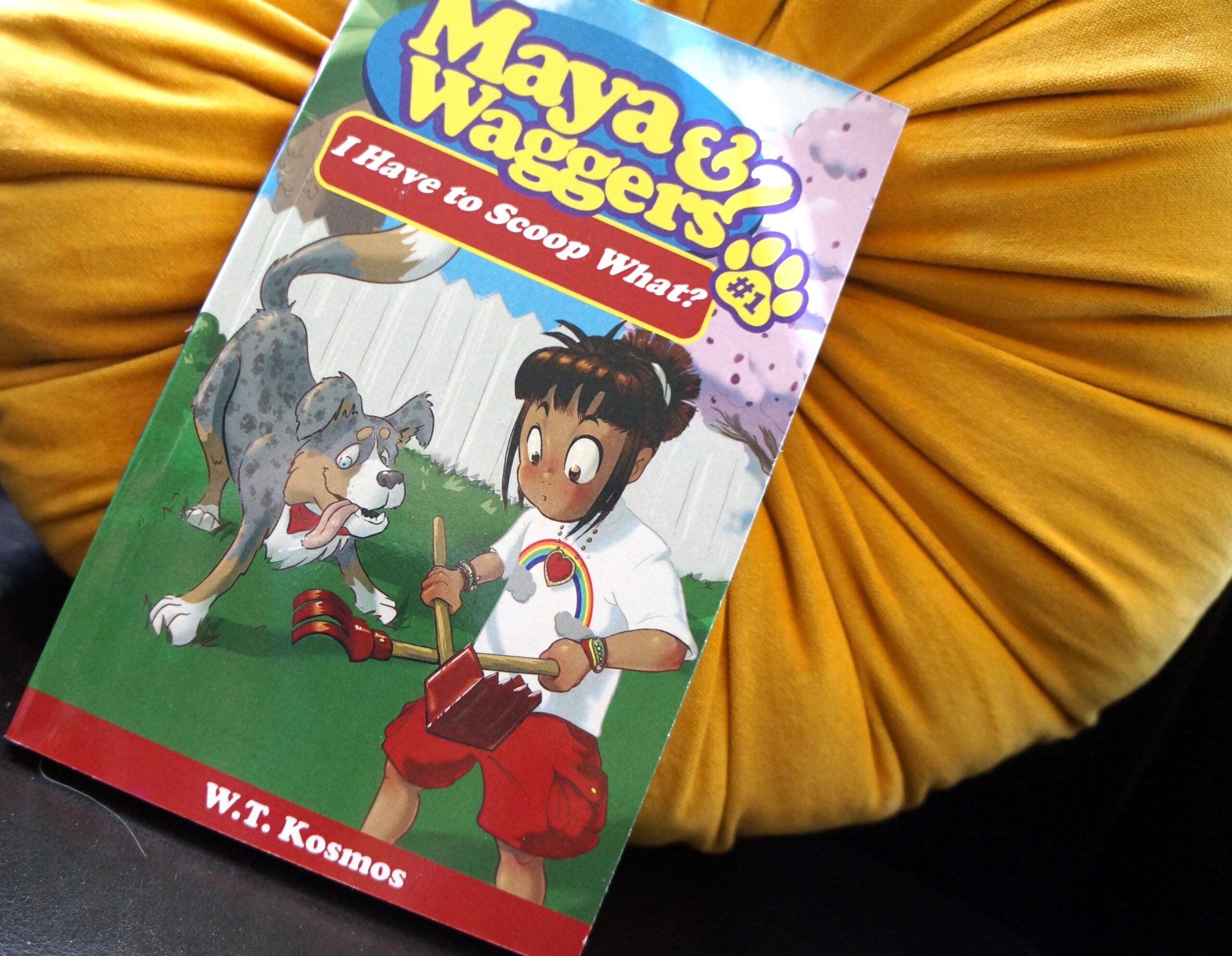 dog book for kids review - Maya & Watters #1 - I have to scoop what by WT Kosmos